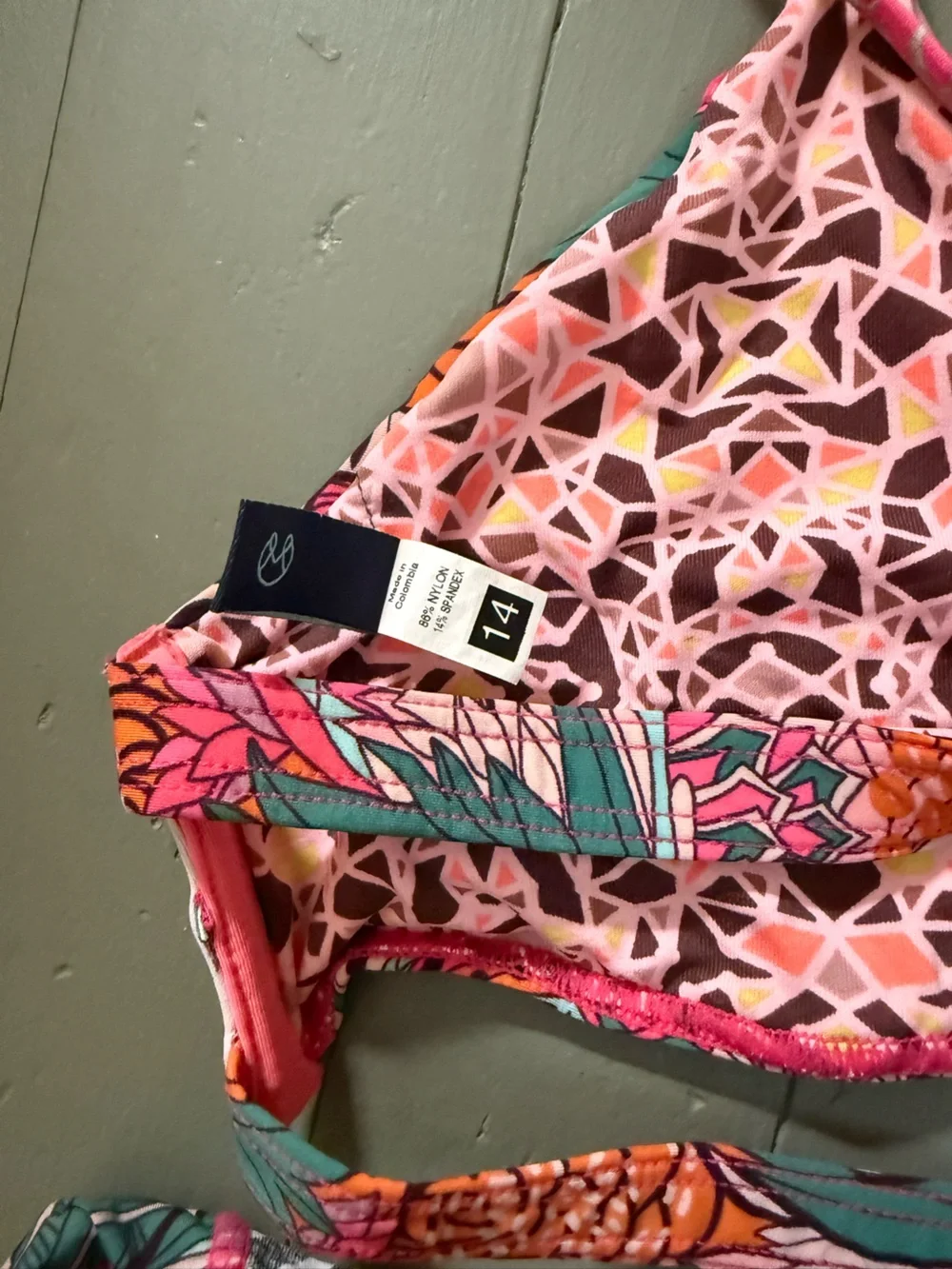 Maaji Pink Tropical Print Bikini Set